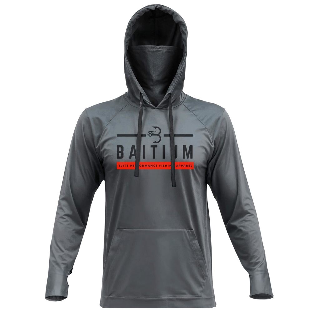 NEW Fishing Shirts for Men,UPF50 Hooded Long Sleeve with Gaiter, Sun Protection